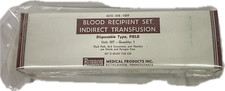 Vintage Military Surplus Vietnam Era Blood Recipient Set, Indirect Transfusion