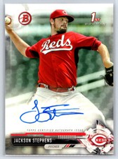 2017 Bowman Jackson Stephens #PA-JS Paper Prospect Autographs Green Reds