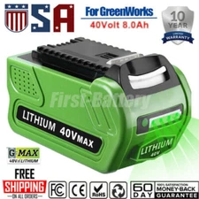 NEW 8.0AH 40V G-MAX Lithium Battery for GreenWorks 29472 29462 29462 29252 20202