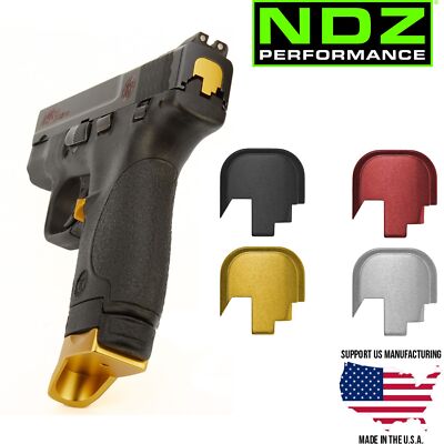 NDZ Smith & Wesson Shield, Plus, M2.0 Slide Cover Back Plate Aluminum, USA Made
