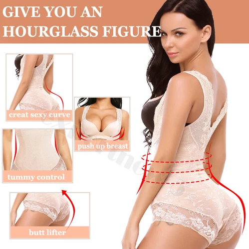 Damen Cincher Ganzkörpershaper Fajas Reductoras Colombianas Fitness Shapewear - Bild 6 von 22
