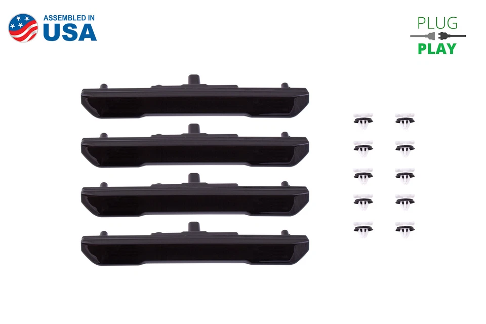 LED 侧标志适用于 2020 - 2023 GMC Sierra HD 2500/3500(套装)烟熏标准 — 第 2/4 张图片