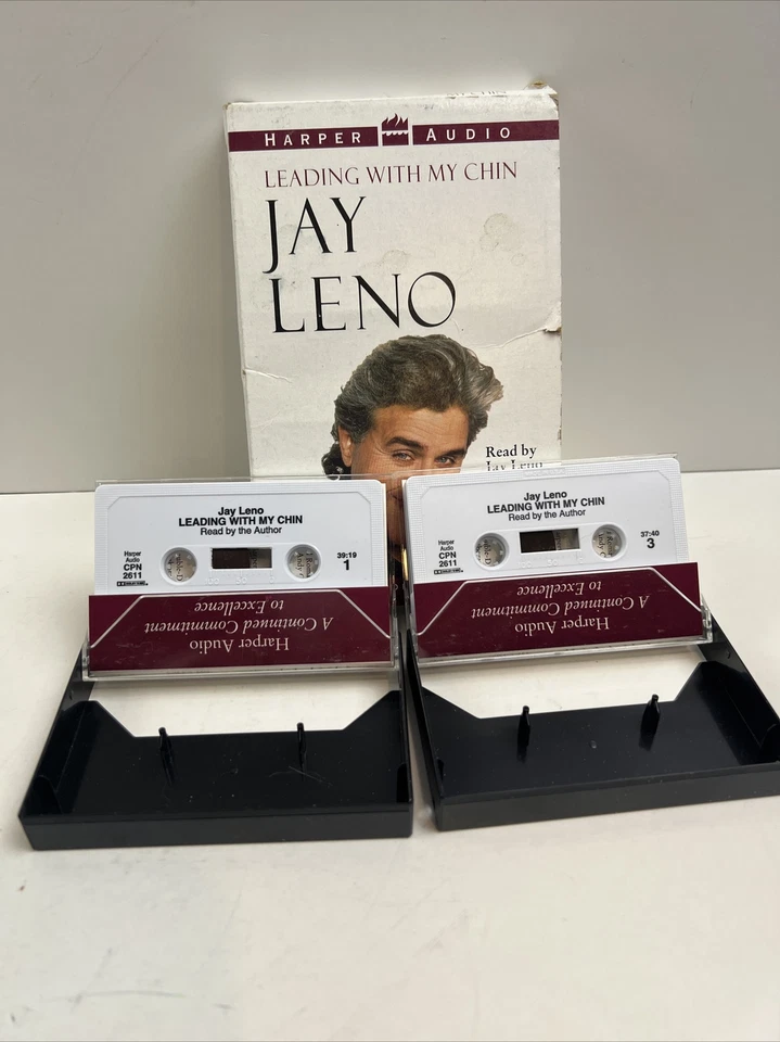 Leading with My Chin ~ Jay Leno ~ Audiobook on Cassette Tape ~ RARE FIND - Image 4 of 4