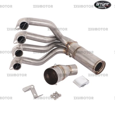 Exhaust Header Link Pipe Slip On 51mm FOR ZHANGXUE ZXJC ZX 500RR
