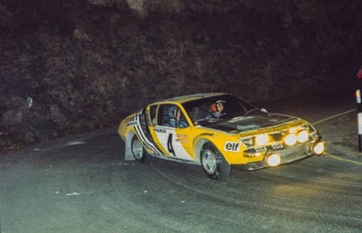 Jean Pierre Nicolas Vincent Laverne Alpine Renault A310 Rally Mont- Old Photo