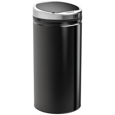 Sensor Bin Slimline 42L Automatic Touchless Kitchen Waste Stainless Steel Black