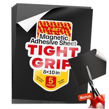 DIY Craft Magnetic Sheets with adhesive backing - 8x10" 8  x 10  , 5 pack 5 pcs