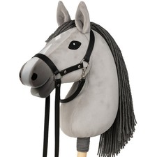 Hobby Horse Steckenpferd A3 Grau mit Zaumzeug...