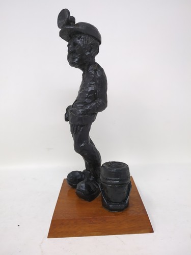 Statua minatore carbone 9" statuina di Steve Turkovich 1965 Jax Soal Craft Ury N VA - Foto 4 di 5