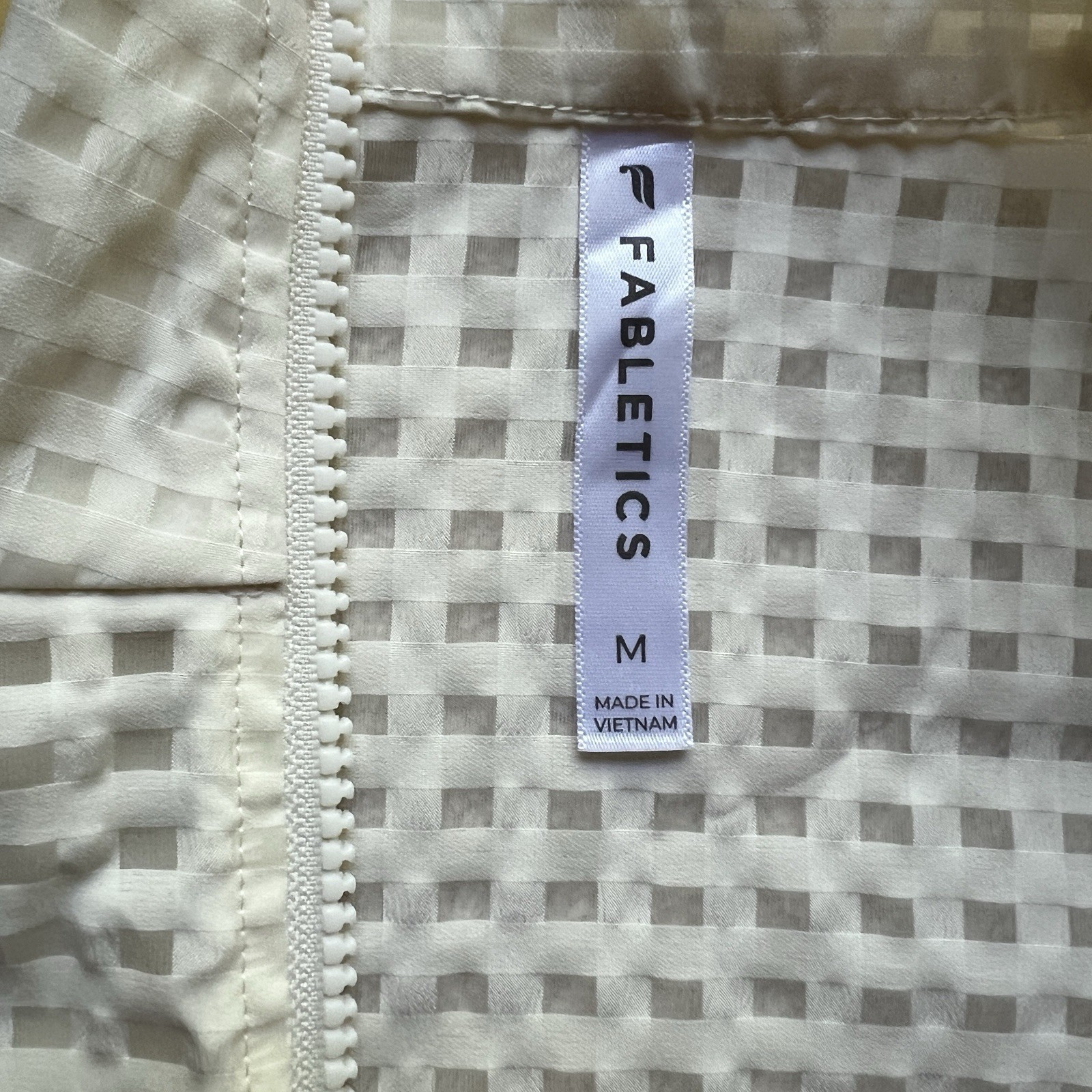 Fabletics Jacket Funnel Neck Lightweight Grid Pat… - image 10