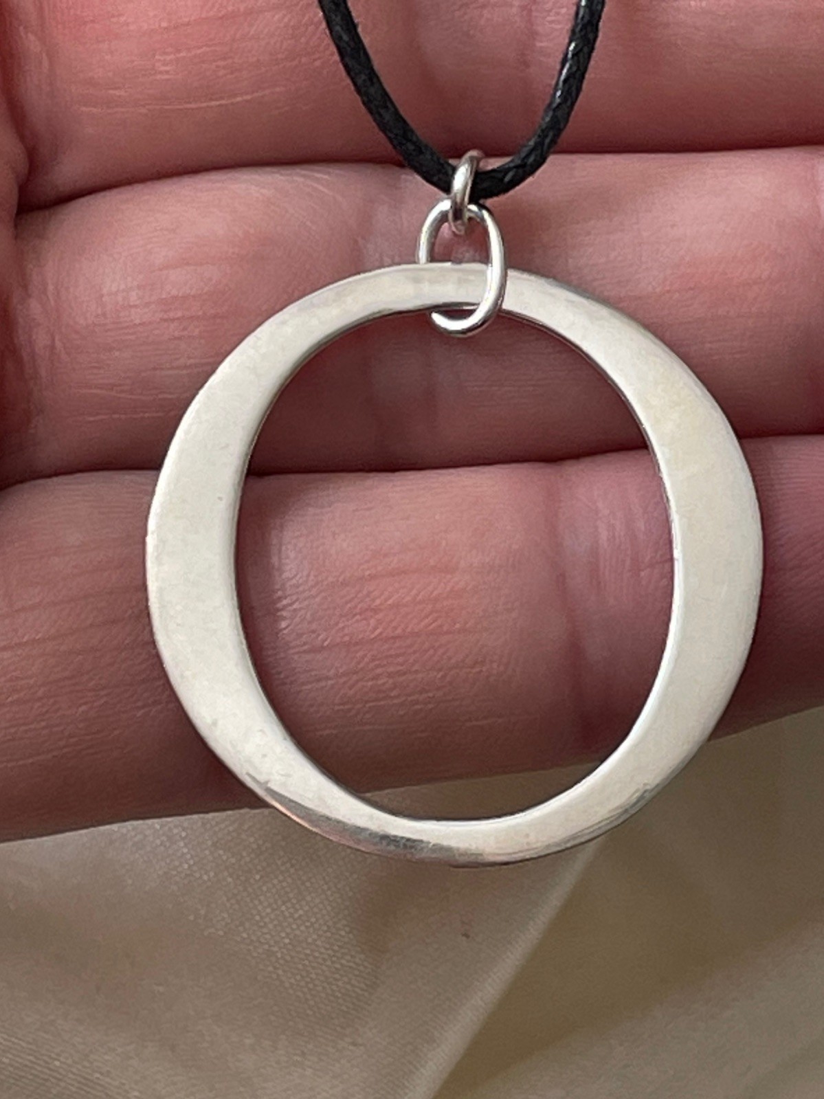 “O” Large Letter Initial  Solid 925 Sterling Silv… - image 5