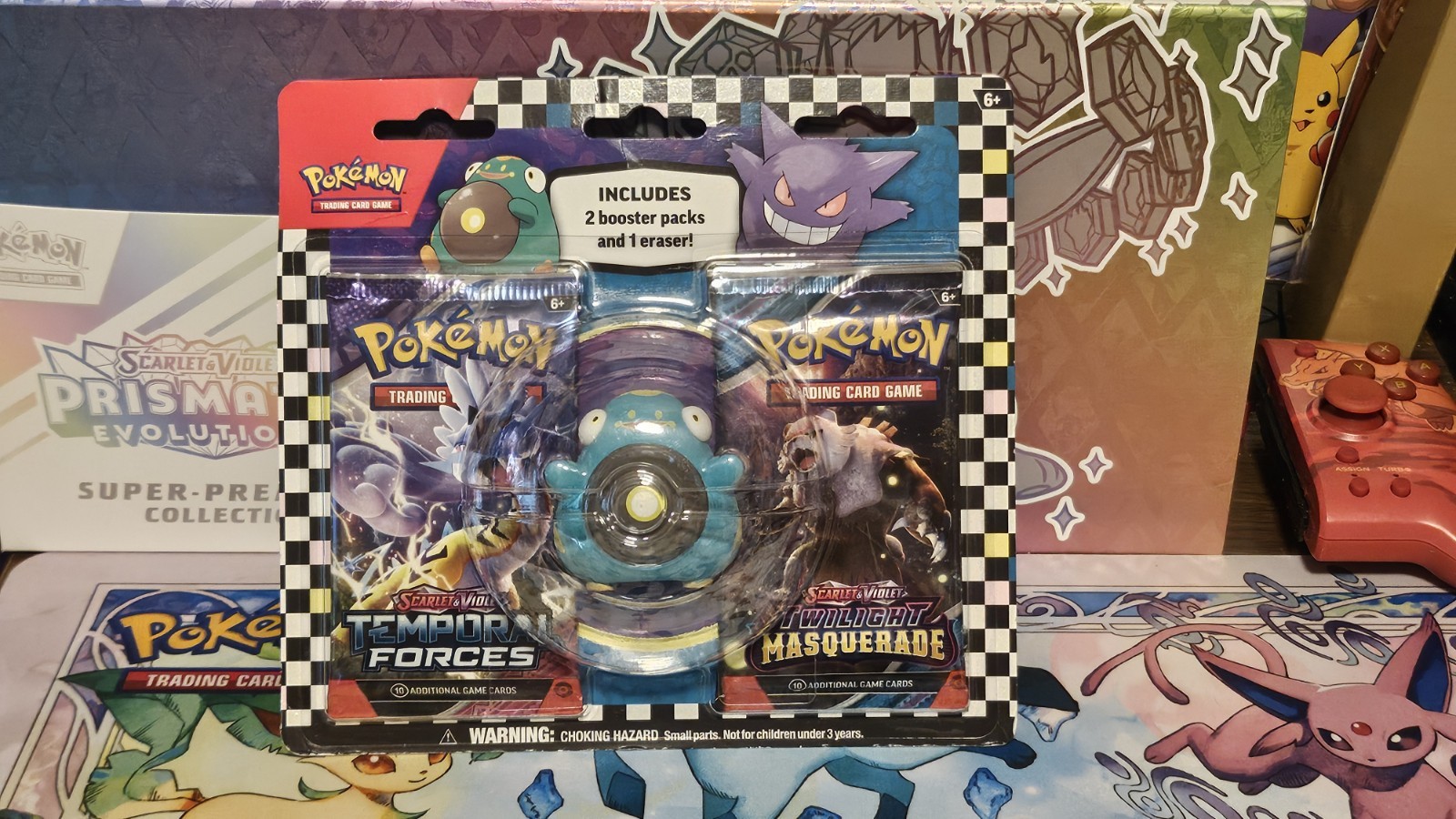 Pokémon TCG 2024 Back to School Gengar Eraser Blister Pack –