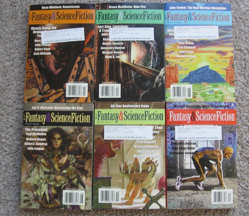 Magazine of Fantasy & Science Fiction (F&SF) Complete Year 2010