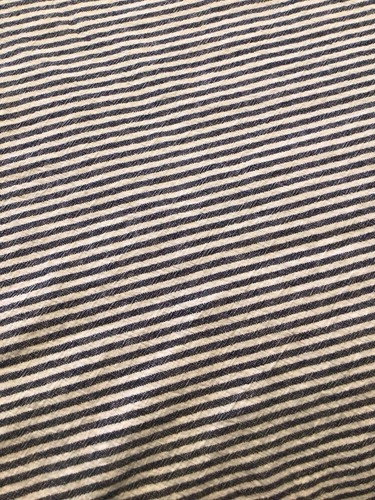 Pottery Barn Wheaton Stripe King Duvet Cover Chambray Linen Blend - Picture 8 of 9