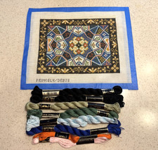 Vtg New Princely Needlepoint Canvas Tapestry Drb94 Handpainted Wsome Threads