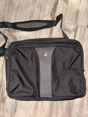 Wenger Professional Laptop Bag Black Adjustable Shoulder Strap Swiss Gear