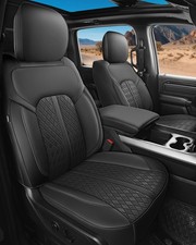Leather Seat Covers Dodge Ram 1500 2019 2026 Full Black
