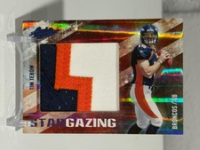 TIM TEBOW 2010 Absolute Stargazing Rookie JUMBO 3-COLOR PATCH RELIC 10/15