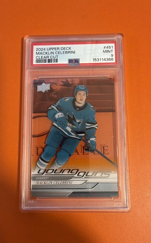 Macklin Celebrini [Clear Cut] #451 2024 Upper Deck card