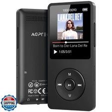 AGPTEK A02 MP3 Player with Bluetooth 5.3, 1.8 inch Screen Portable Music Play