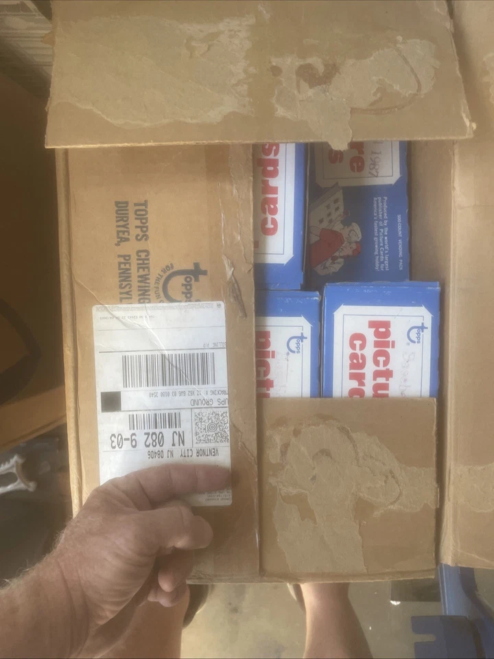 Lote de 23 cajas (1987) Topps MLB 500 unidades tarjetas cajas expendedoras sin buscar. Foto 2 de 2