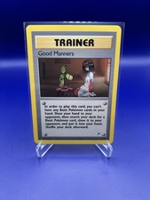 Pokémon TCG Good Manners 111/132 Gym Heroes Trainer Regular English LP on eBay