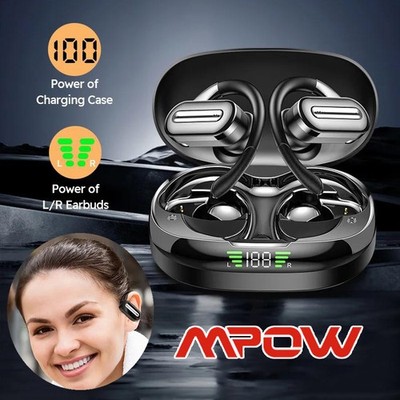 Mpow TWS Bluetooth 5.4 Headphones Wireless Earbuds Sport Headset Touch Earphones
