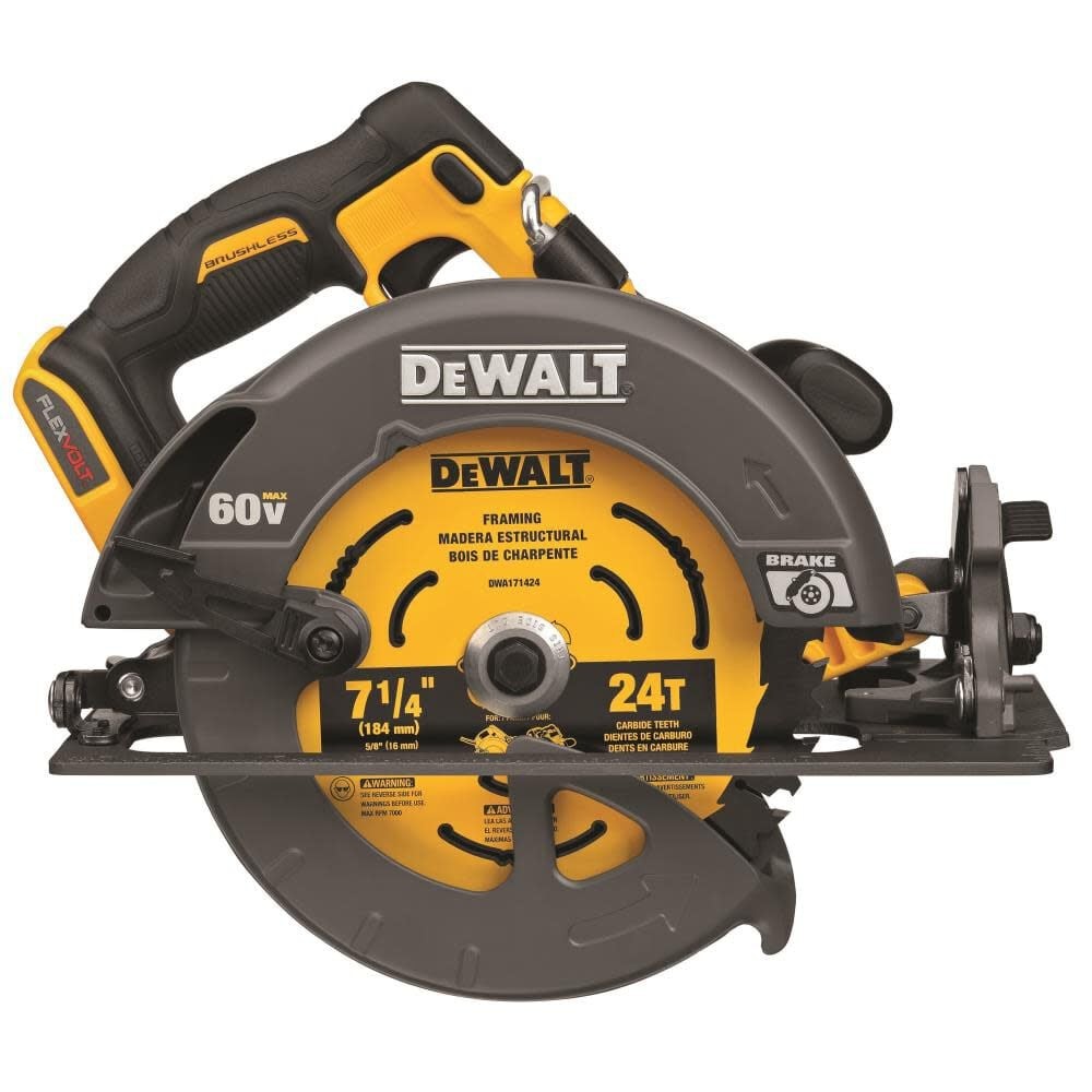 Дисковая пила Dewalt Flexv 60V Max 7 14 дюйма с тормозом без инструмента 38090₽