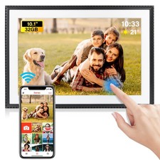 WiFi Digital Picture Frame 10.1 Inch, 32GB Storage Smart Digital Photo Frame ...