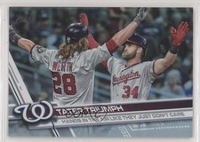 2017 Topps Checklist Rainbow Foil Jayson Werth Bryce Harper #584 0t2