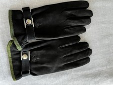 mens SUEDE GLOVES made in ITALY cashmere lined 9 deadstock