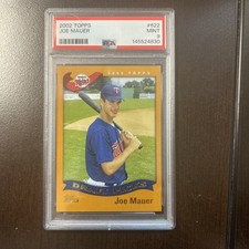 2002 Topps - Draft Picks Joe Mauer #622 (RC) Rookie Card PSA 9. rookie card picture