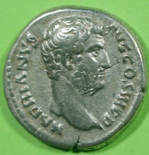 Roman Imperial ar Silver Denarius Coin of Hadrian PROVIDENTIA @2766
