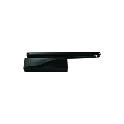 ISEO 373150005 DOOR CLOSER IS65 BLACK RAL 9005 WITH FORCE 3 CE SLIDE ARM
