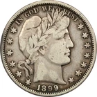1899-O Barber Half Dollar 50C, Very Fine VF