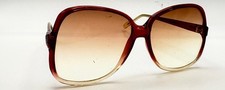 Vintage Corning 4022M Chameleon Burgundy Translucent Oval Sunglasses Frames