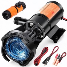 Musclez 12V RV Macerator Pump, 15GPM Waste Water Pump 45W for Camper Boat