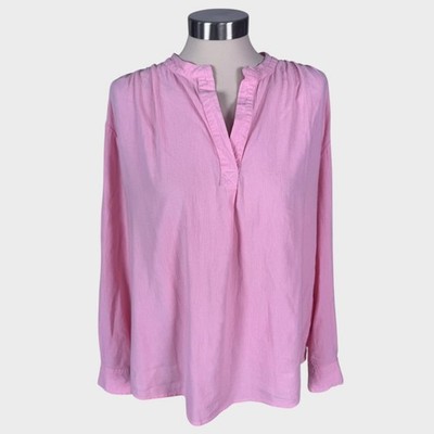 Style & Co Womens Large Top Peach Pink Cotton Rayon