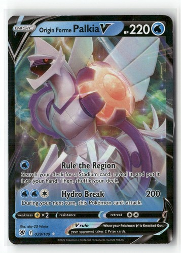 Origin Forme Palkia V 039/189 Holo Ultra Rare Astral Radiance Pokemon Near Mint