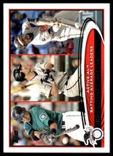 Batting Average  Ichiro  Joe Mauer  Vladimir Guerrero 2012 Topps #119