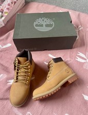Image of Timberland Premium Waterproof Boots Wheat Nubuck – UK 3.5 EU 36