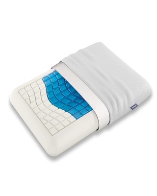 Medium Essential Gel Pillow   4.5'' Memory Foam with Cooling Gel Layer for Hea...