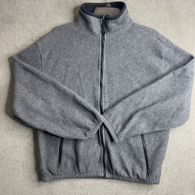 Vintage Timberline Colorado Fleece Jacket Mens Medium Gray Full Zip Made in USA