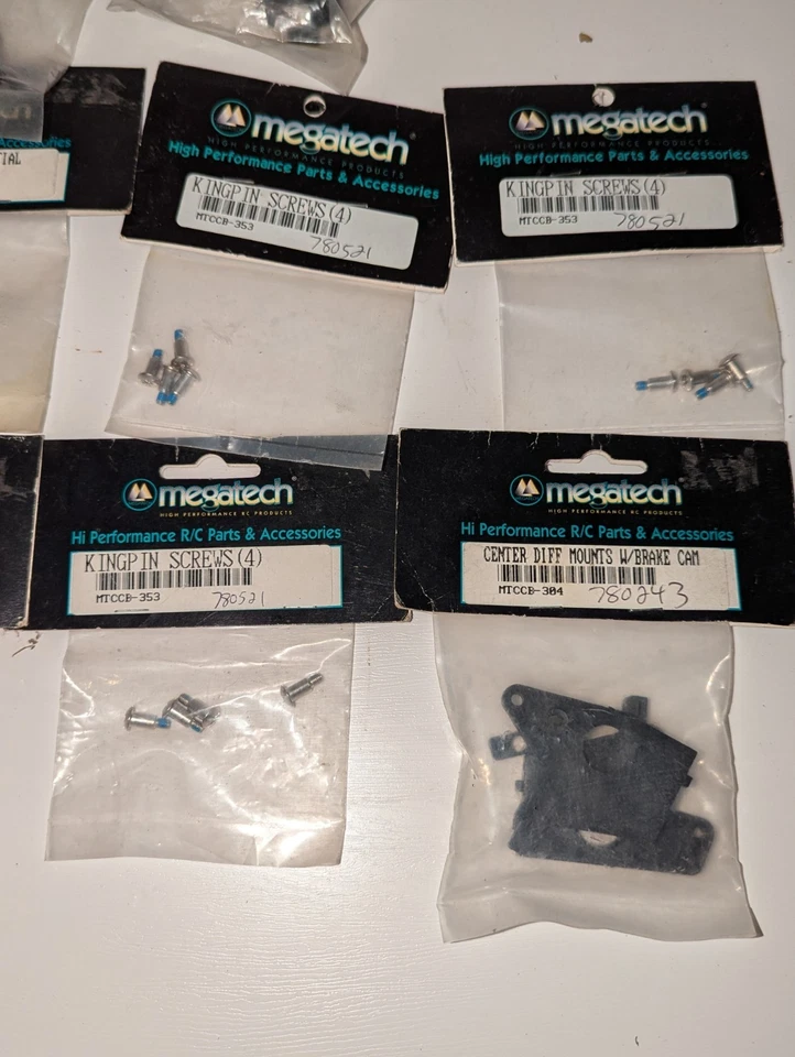 NOS Megatech Vintage RC Car Parts Lot - Gears, Screws , Etc New - Image 2 of 4