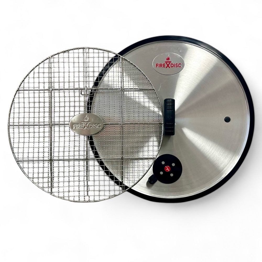 20-Дюймовая Плоская крышка Firedisc 380 Ultimate с уплотнителем для ароматизации и решеткой в комплекте