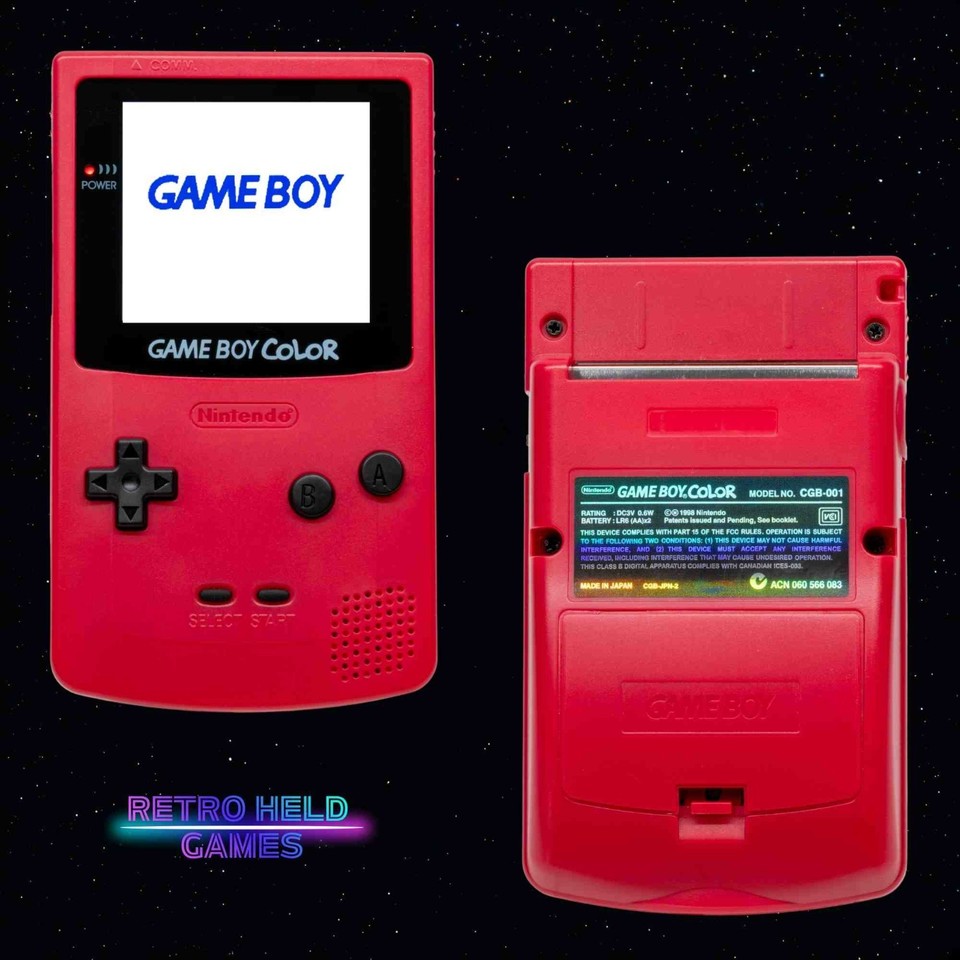Gbc Gameboy Color GBC Console with Backlit OLED Screen Optional USB-C ...