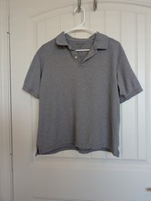 Cherokee Brand Men's Gray Short Sleeve Polo Shirt 100 Cotton