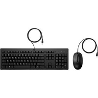 Hp 225 Maus Und Tastatur (Kabelgebunden), Desktop-Set, Schwarz