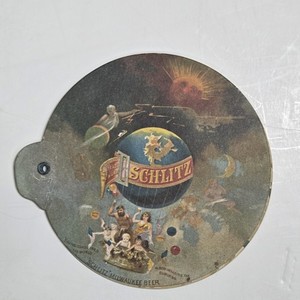 Antique 1893 Schlitz Beer Advertising Fan World's Columbian Exposition