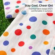 Unisex School Uniform Set - Kids Summer Collared Short Sleeve Polka Dot